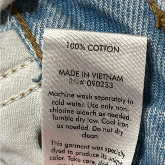 PacSun Women's Color Block Two Tone High Rise Straight Denim Jeans Retro 90s Y2K - Picture 4 of 7